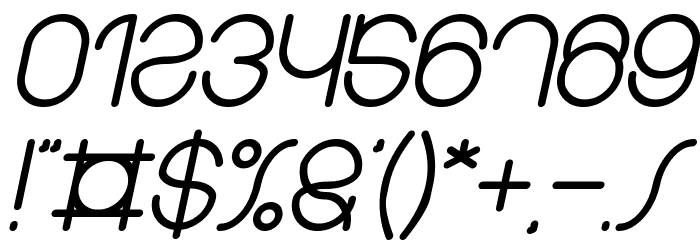 karitza Bold Italic Font OTHER CHARS