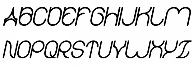 karitza Bold Italic フォント 大文字