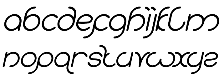karitza Bold Italic Font LOWERCASE
