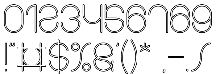 karitza-Hollow Font OTHER CHARS