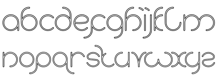 karitza-Hollow Font LOWERCASE