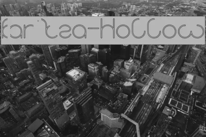 karitza-Hollow Font examples