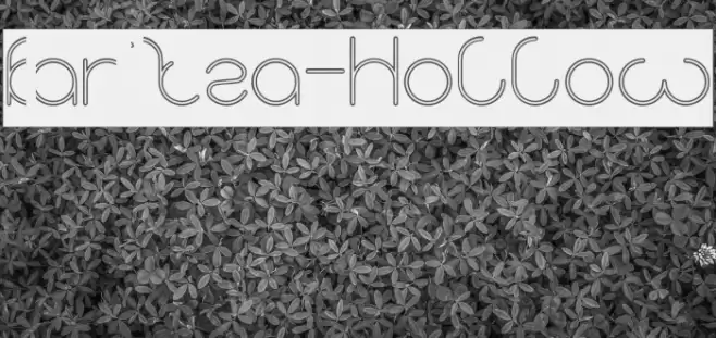 karitza-Hollow Font examples