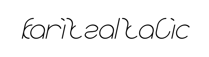 karitza Italic  免费字体下载
