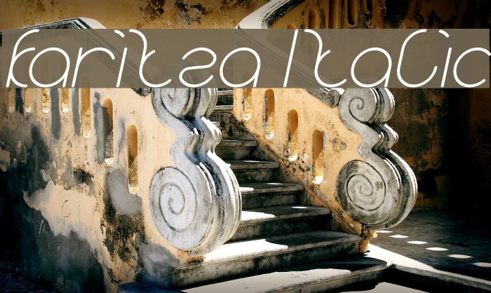 karitza Italic Font examples