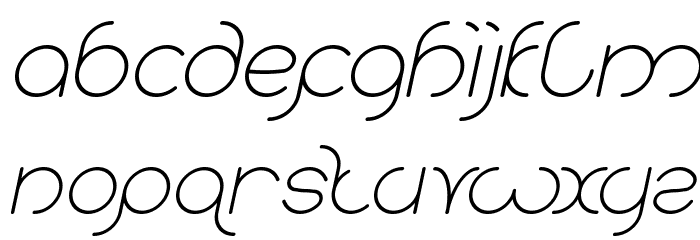karitza Italic Font LOWERCASE