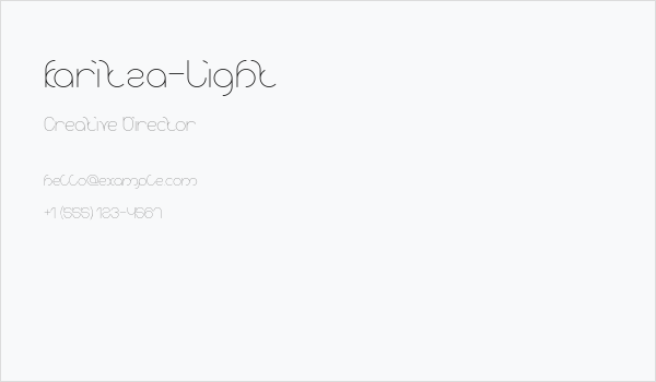 karitza-Light Business Card