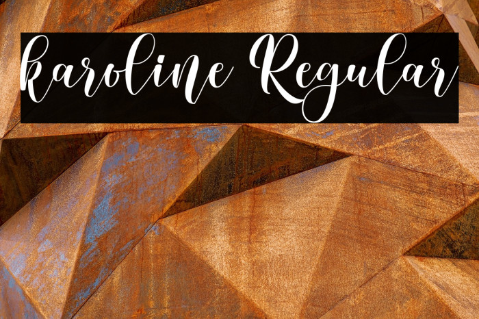 karoline Regular Example 1