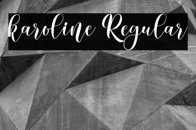 karoline Regular Font examples