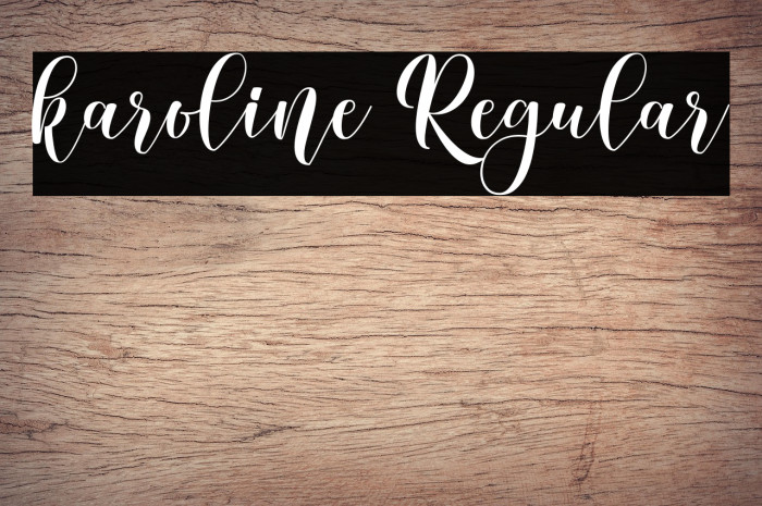 karoline Regular Example 3