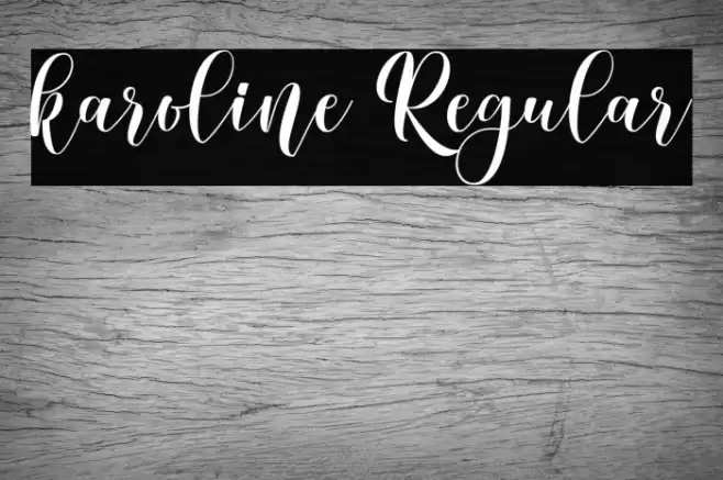 karoline Regular Font examples