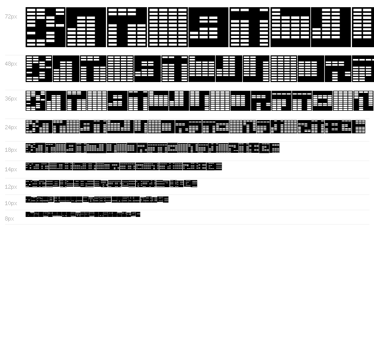 katakana,block Waterfall