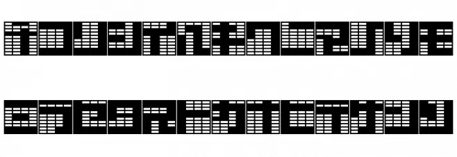 katakana,block Caratteri MINUSCOLO