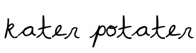 kater potater  フリーフォントのダウンロード