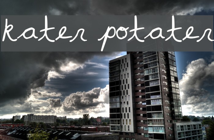 kater potater Font examples