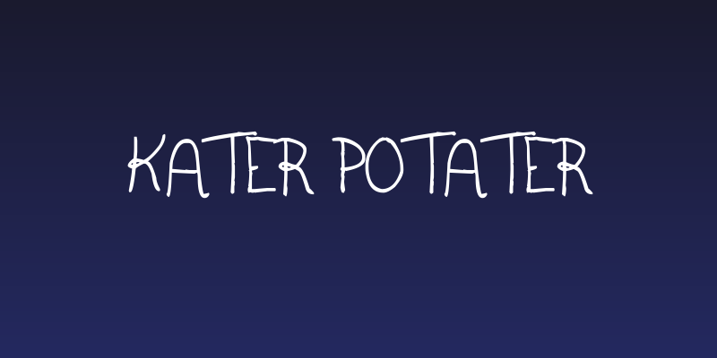 kater potater Social Header