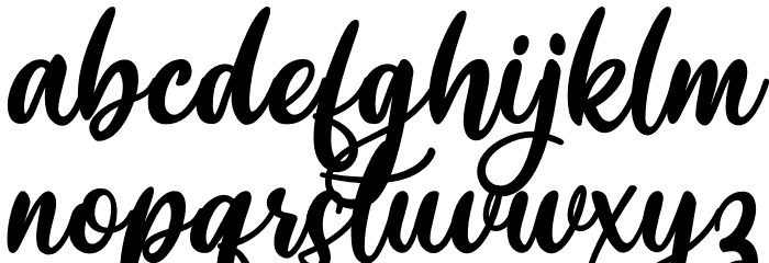 kathira Font LOWERCASE