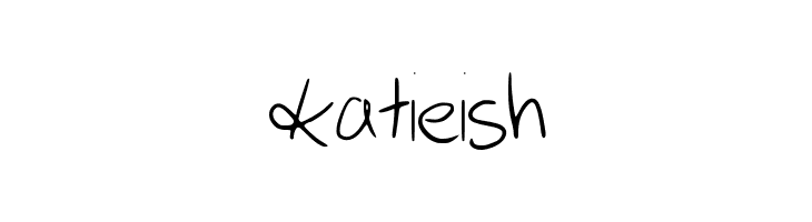katieish  フリーフォントのダウンロード