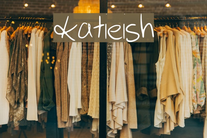 katieish Font examples