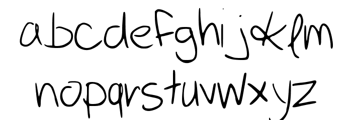 katieish Font LOWERCASE