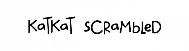 katkat_scrambled  Скачать бесплатные шрифты
