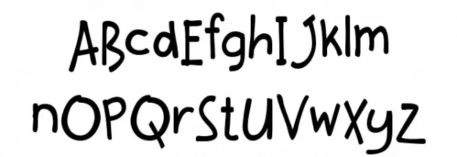 katkat_scrambled Schriftart Groß