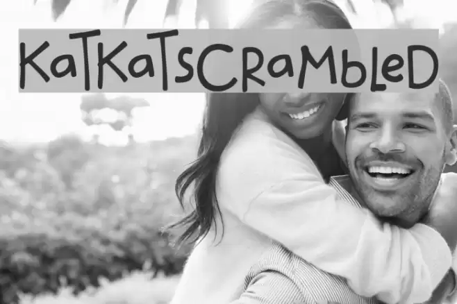 katkat_scrambled Font examples