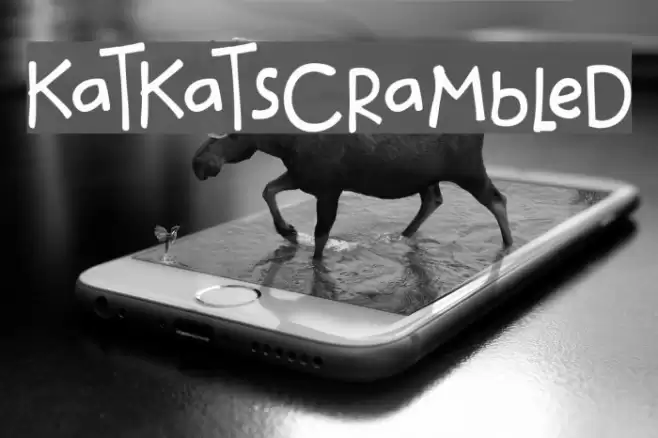 katkat_scrambled Font examples