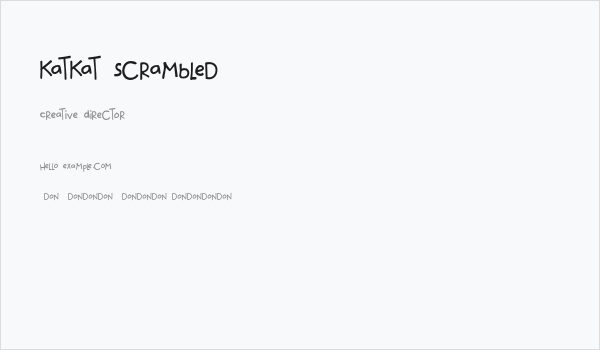 katkat_scrambled Business Card