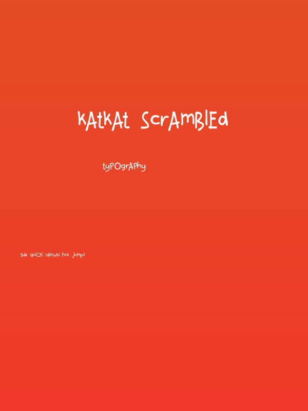 katkat_scrambled Poster