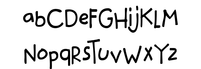 katkat_scrambled Font LOWERCASE
