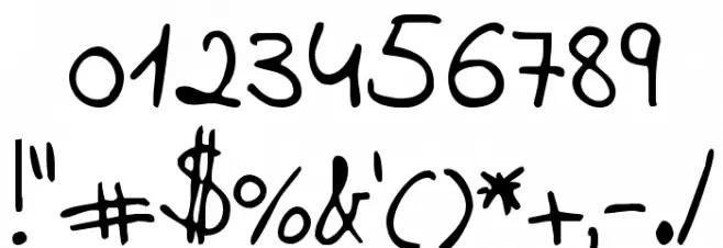 katype scribe Font OTHER CHARS