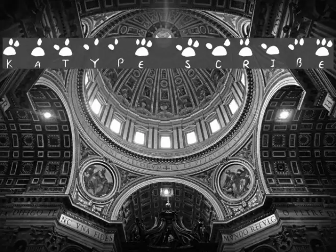 katype scribe Font examples