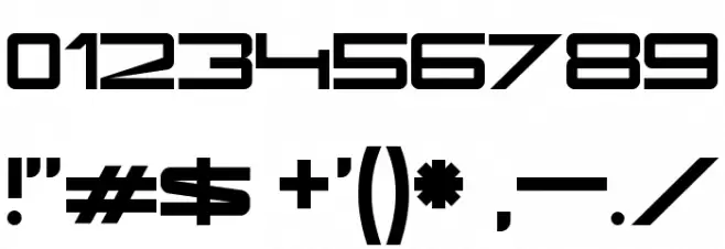 kaufhalle HO Font OTHER CHARS