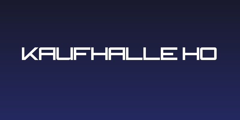 kaufhalle HO Social Header