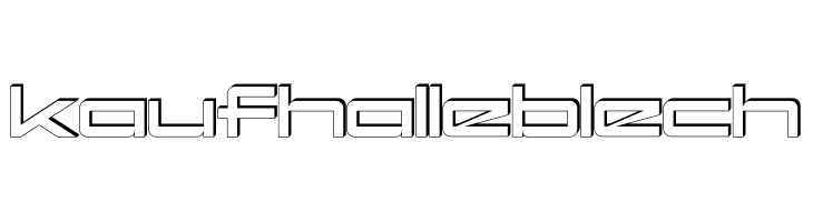 kaufhalleblech  font caratteri gratis