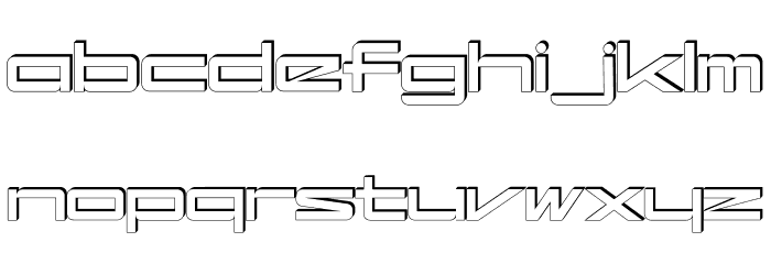 kaufhalleblech Font LOWERCASE