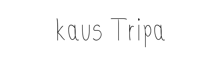 kaus Tripa  Free Fonts Download