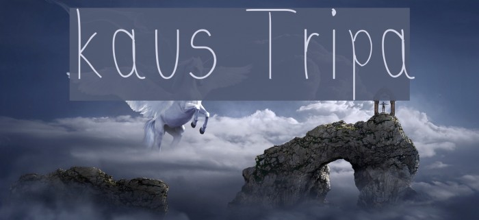 kaus Tripa Font examples