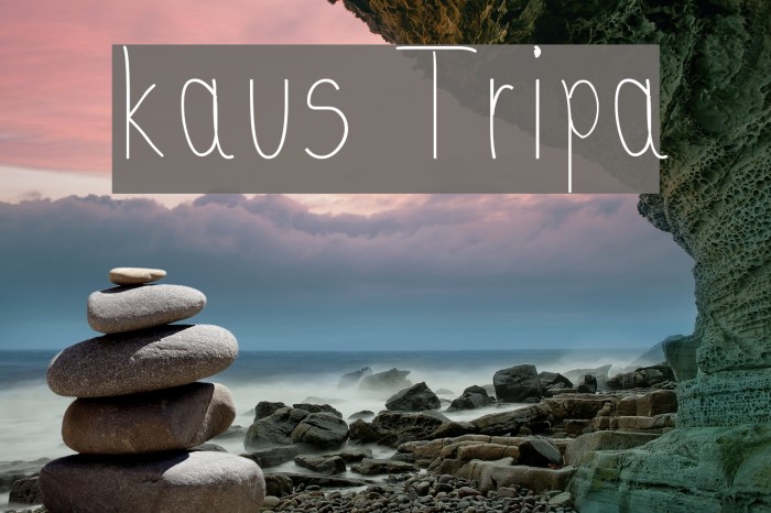 kaus Tripa Font examples