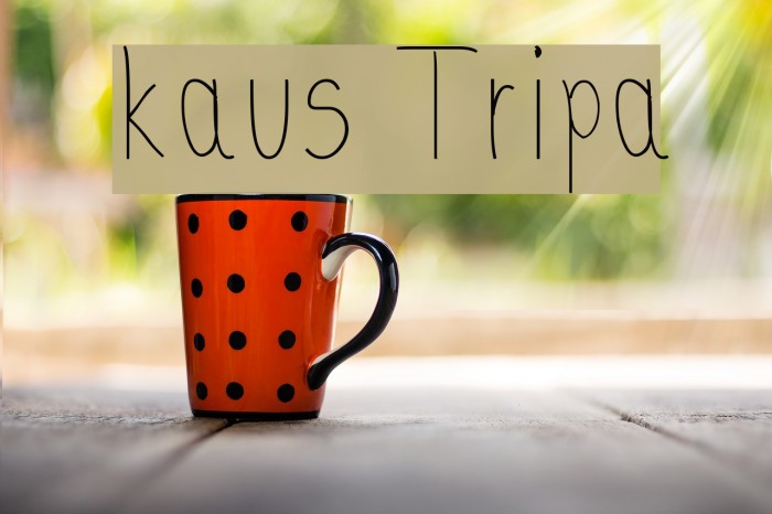 kaus Tripa Font examples