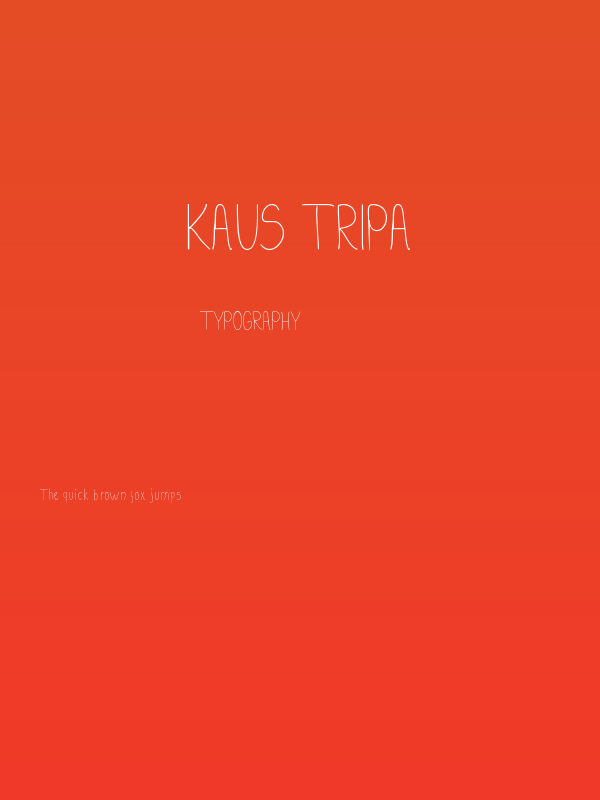 kaus Tripa Poster
