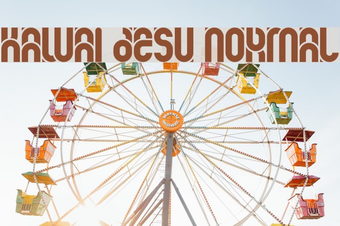 kawai desu normal Font examples