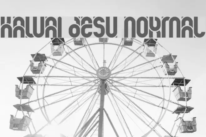 kawai desu normal Шрифта examples