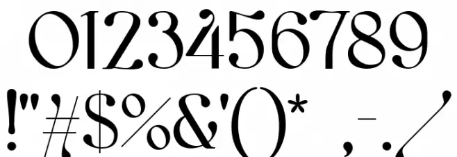 kawoszeh Font OTHER CHARS