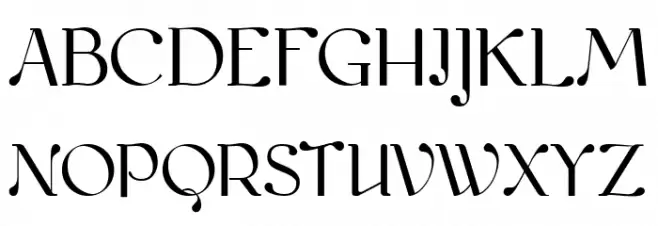 kawoszeh フォント 大文字