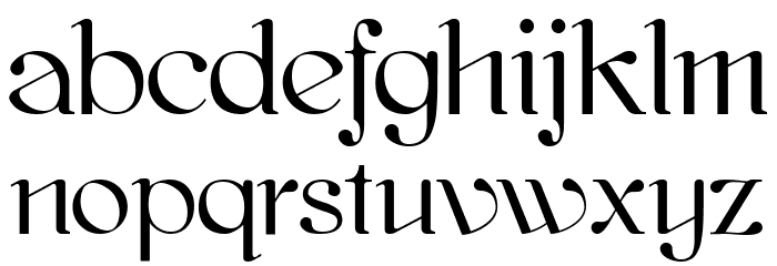 kawoszeh Font LOWERCASE