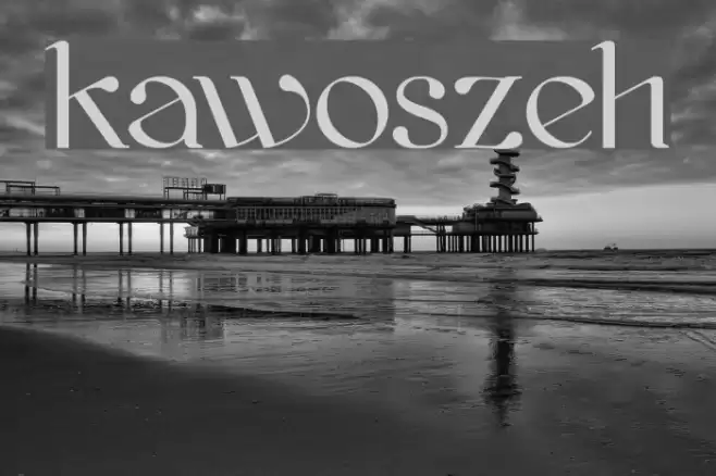 kawoszeh フォント examples