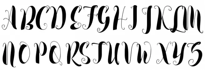 kayla Font UPPERCASE