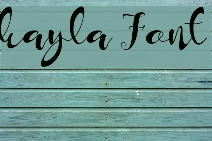 kayla Font examples